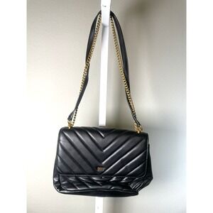 DKNY Mini Quilted Shoulder Bag Black Purse Veronica Preppy Quiet Luxury
